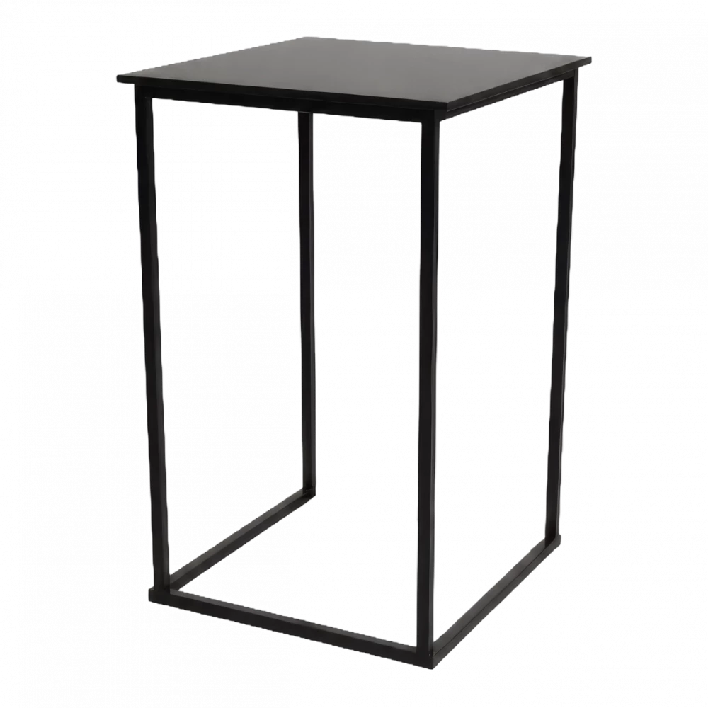 Black Cubic Poseur Table