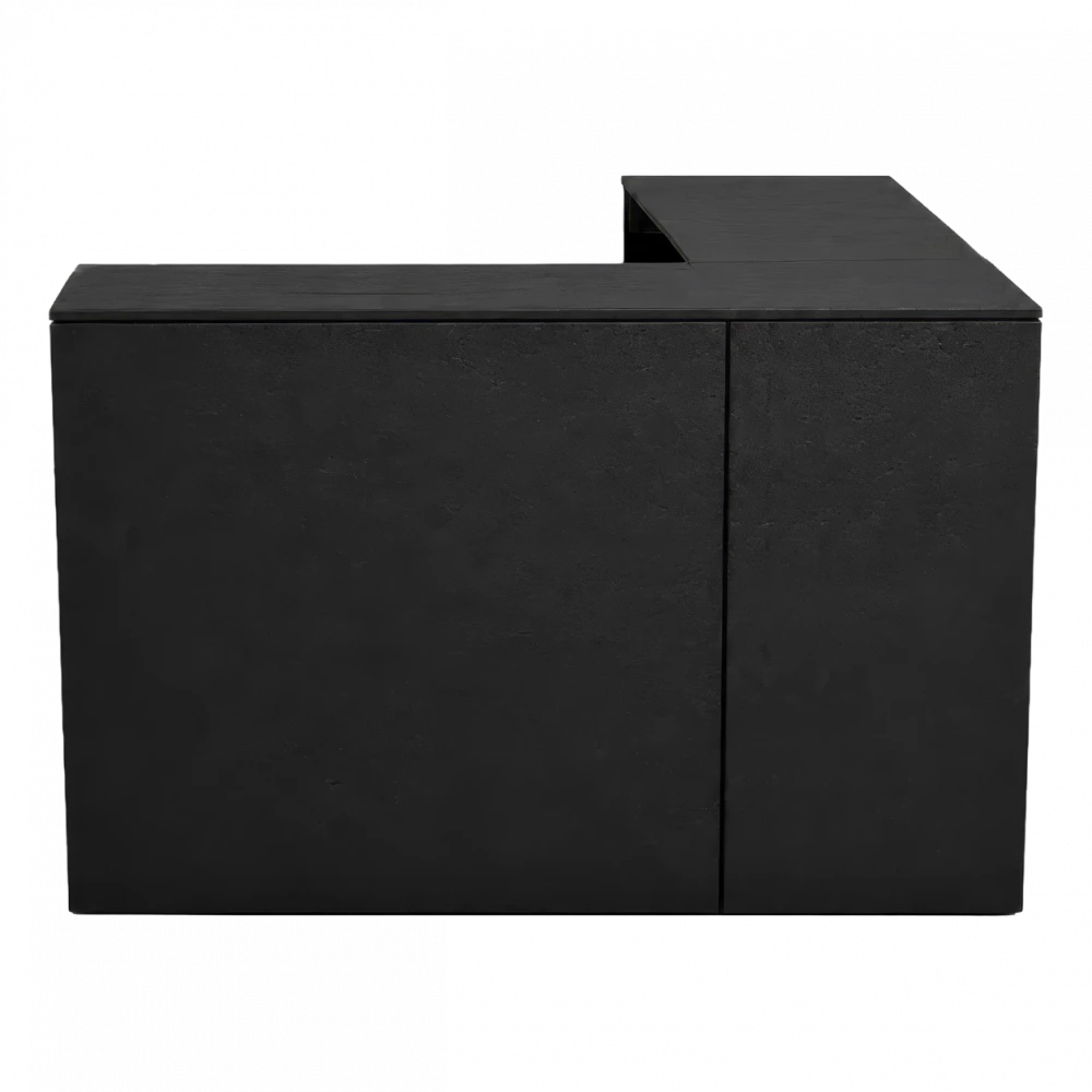 Black Element Bar (L Shape with Corner)