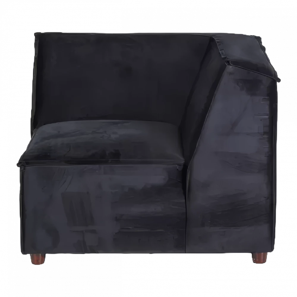 Black Modular Sofa (Corner)