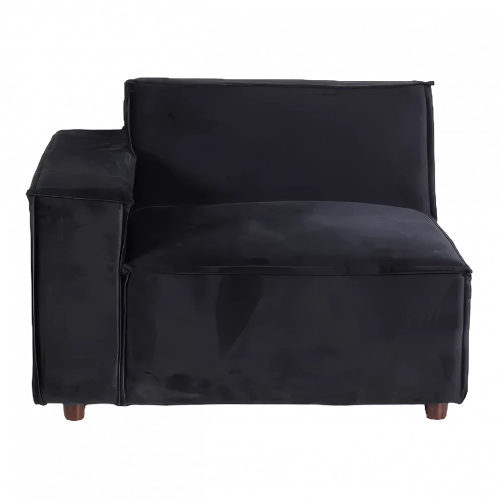 Black Modular Sofa (L/R Sides)