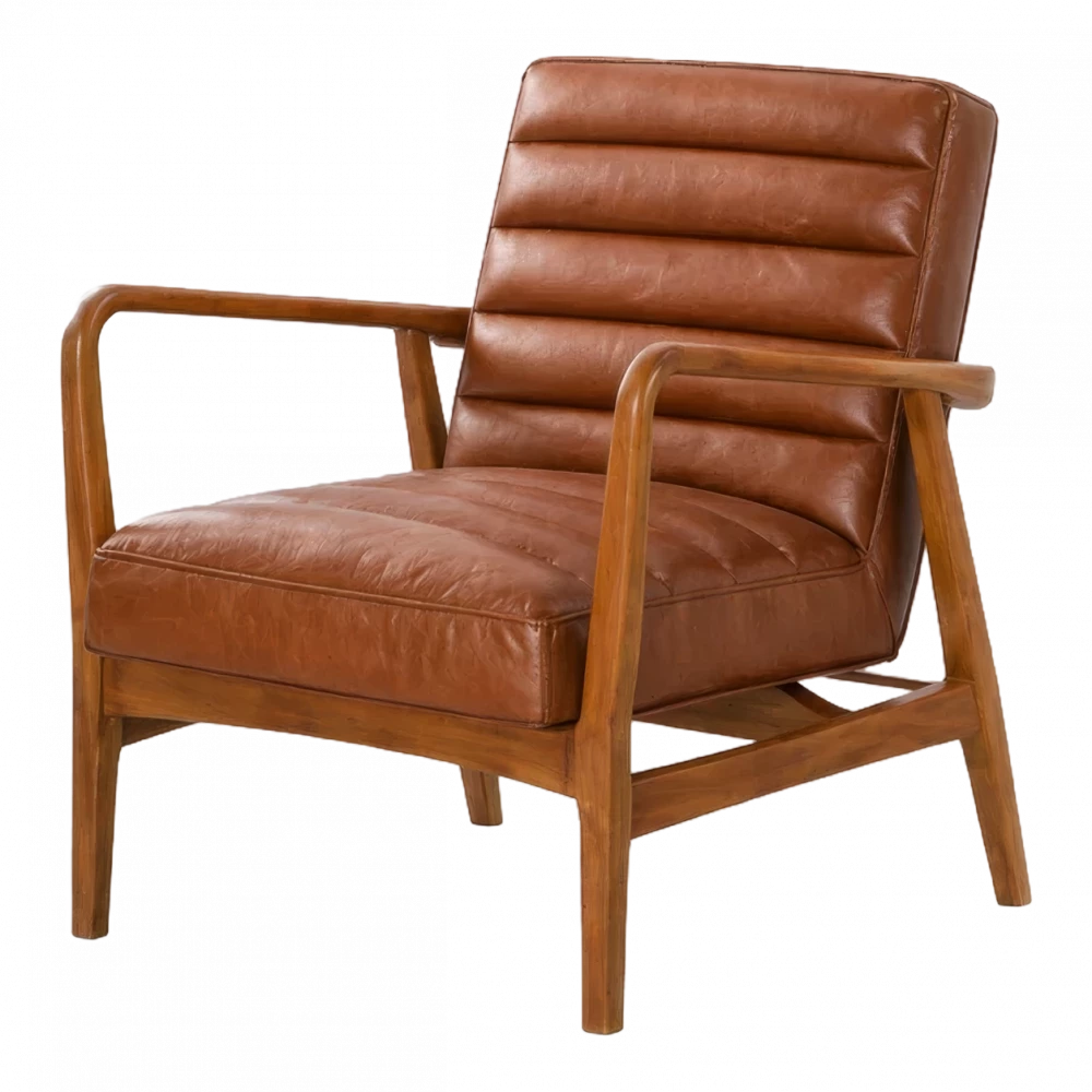 Downtown Leather Armchair (Brown)