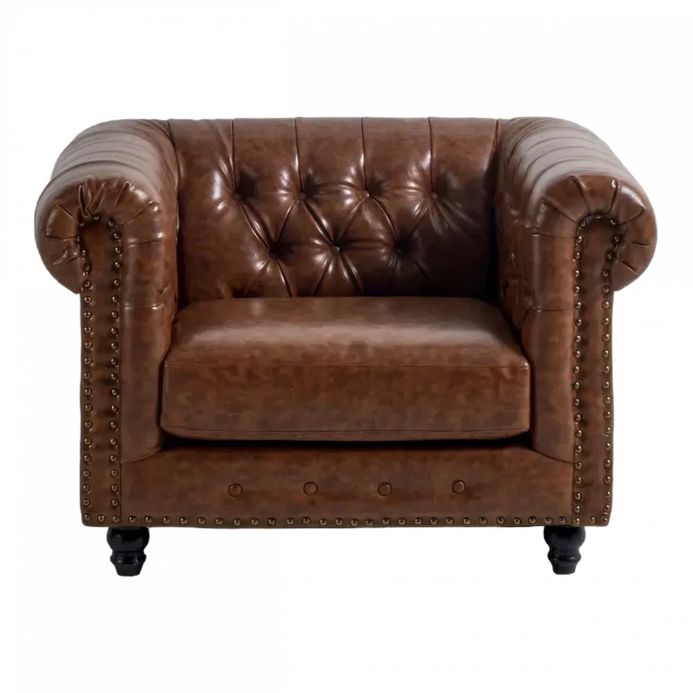 Chesterfield Armchair Brown