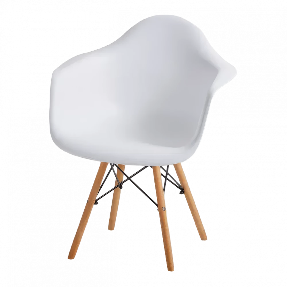 White Eames Chair (Arms)