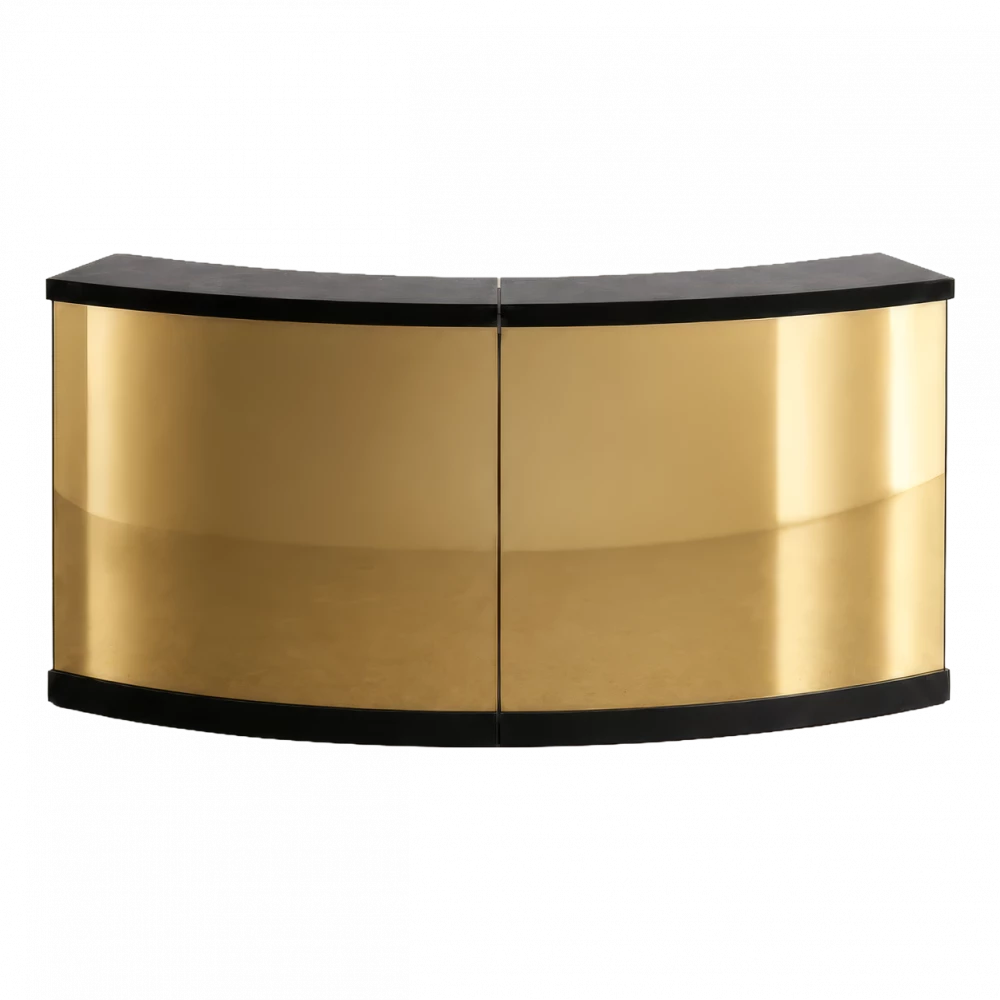 Round Mirror Bar (Gold) Quarter