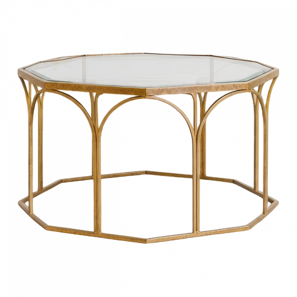 Gold Birdcage Coffee Table
