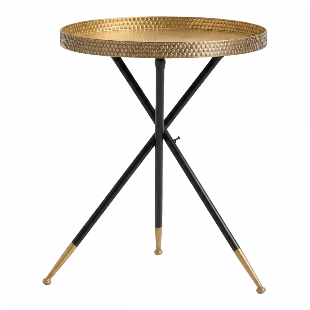 Gold Tripod Side Table Hire