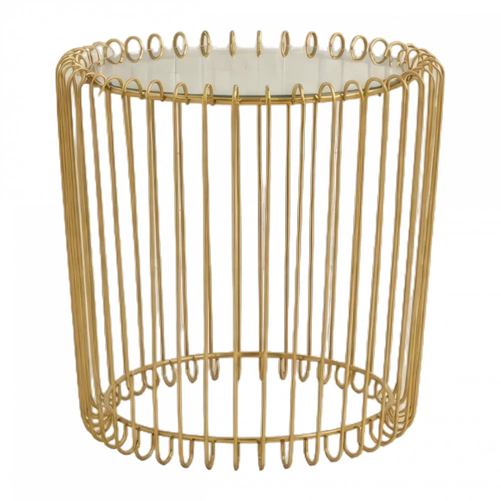 Medium Gold Mirror Cage