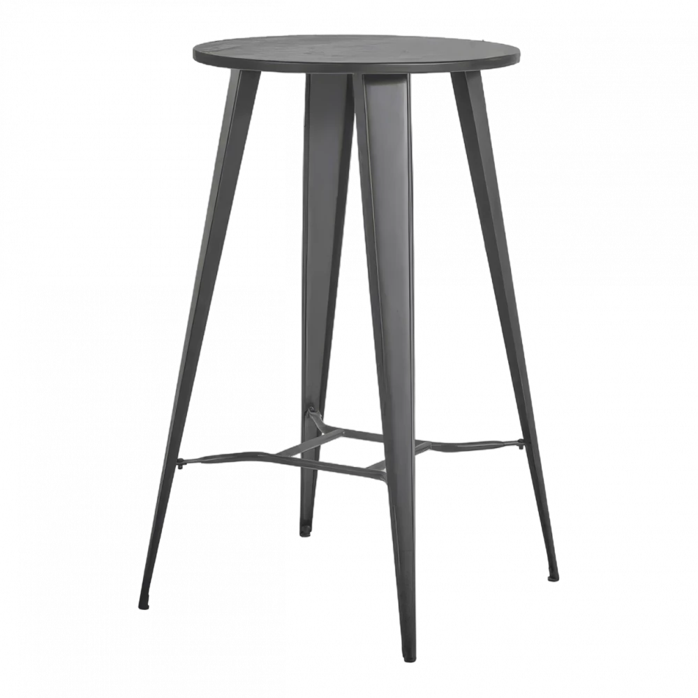 Round Industrial Poseur Table