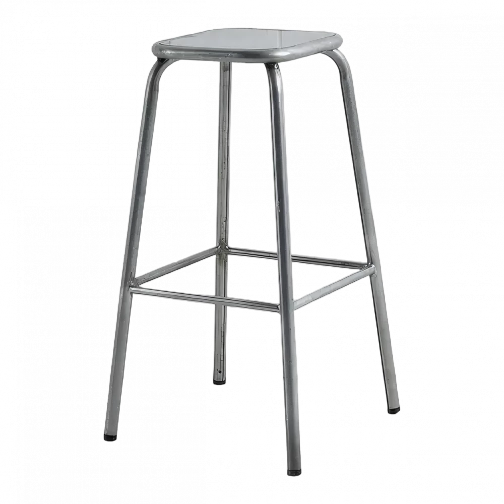 Silver Distressed Lab Stool Hire