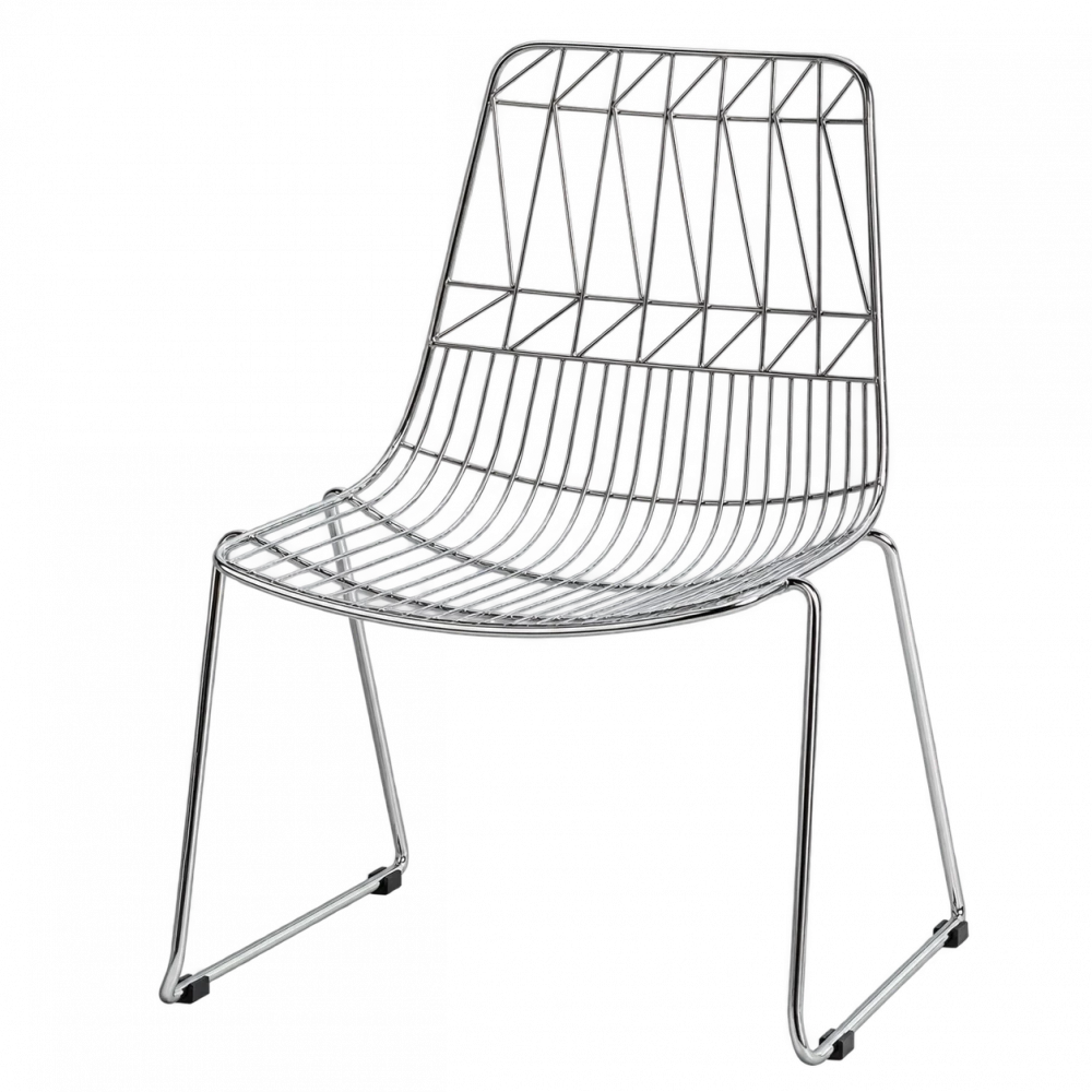 Silver Simplicity Wire Chair Hire