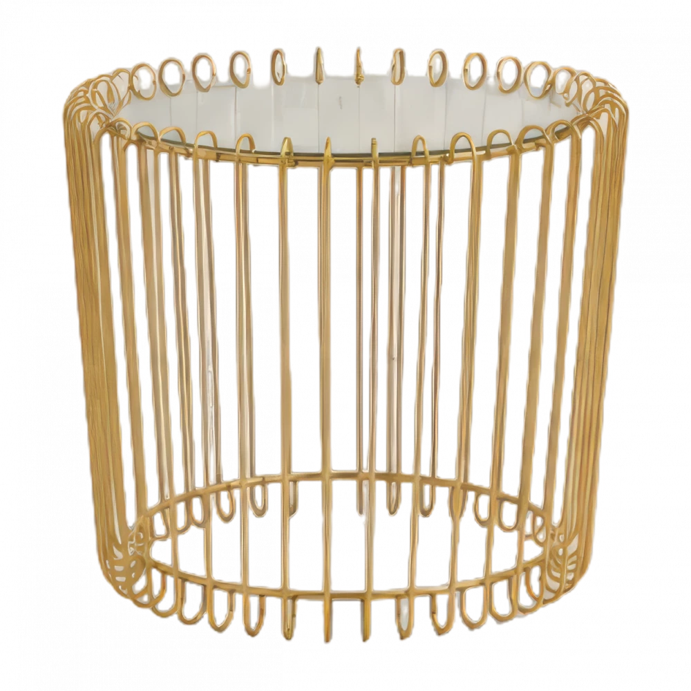 Small Gold Mirror Cage
