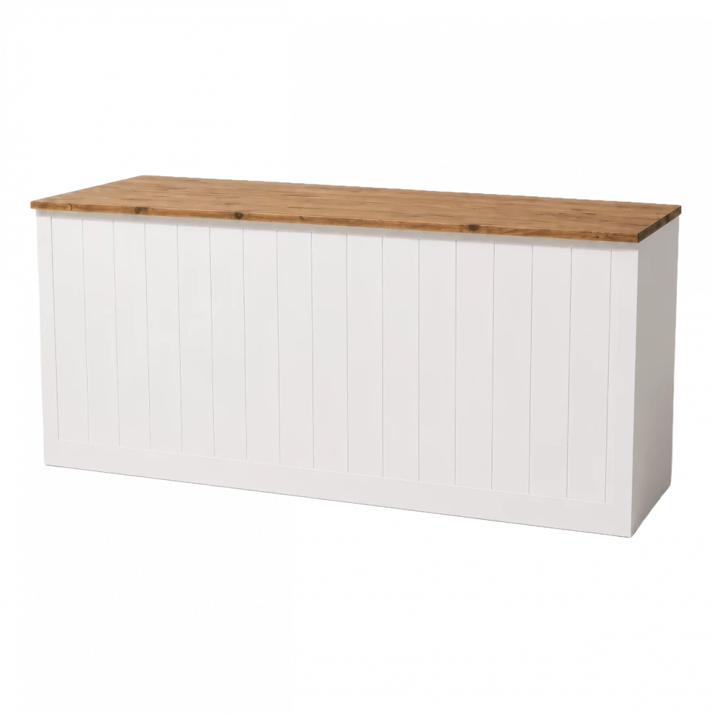 White Panel Serving Table