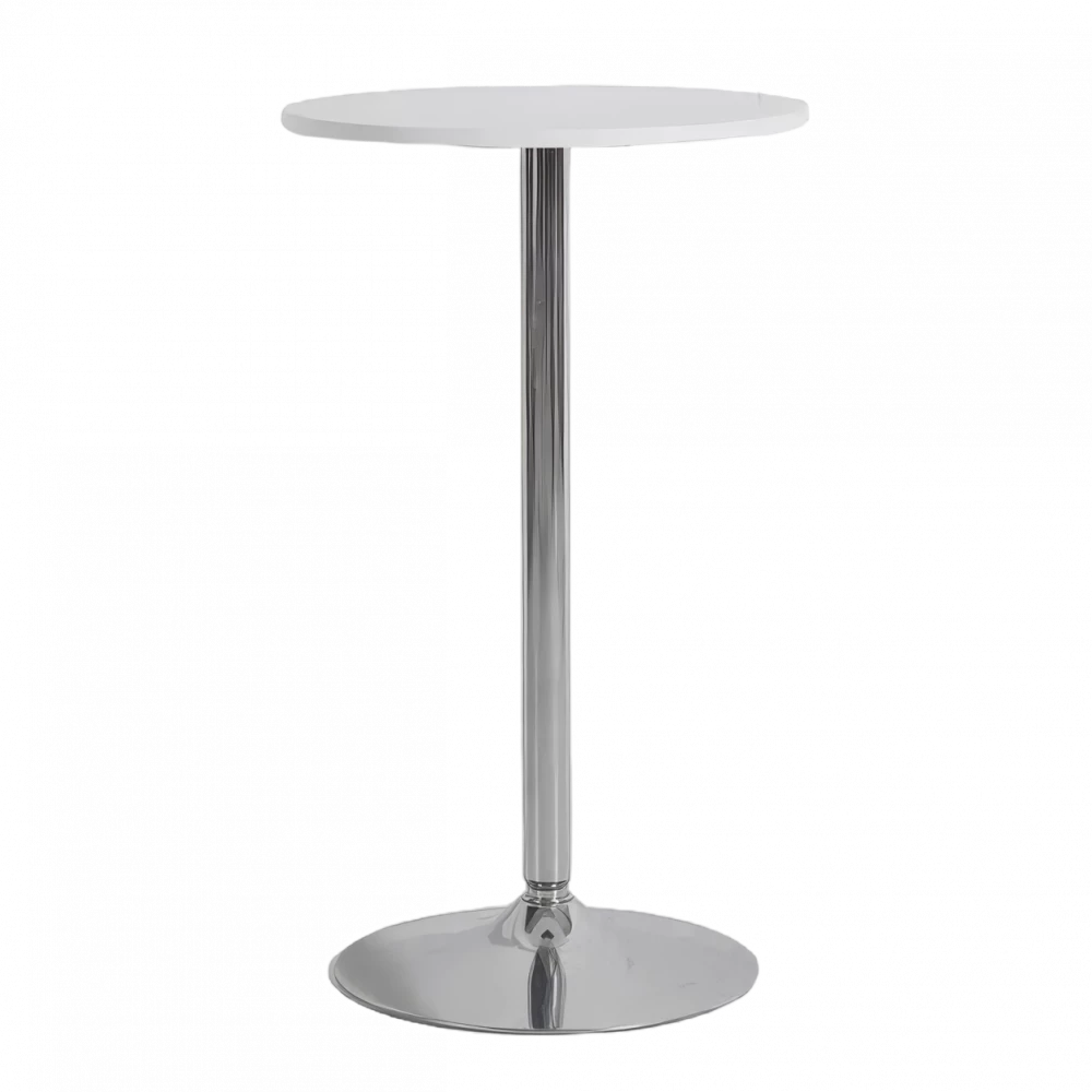 White Round Poseur Table