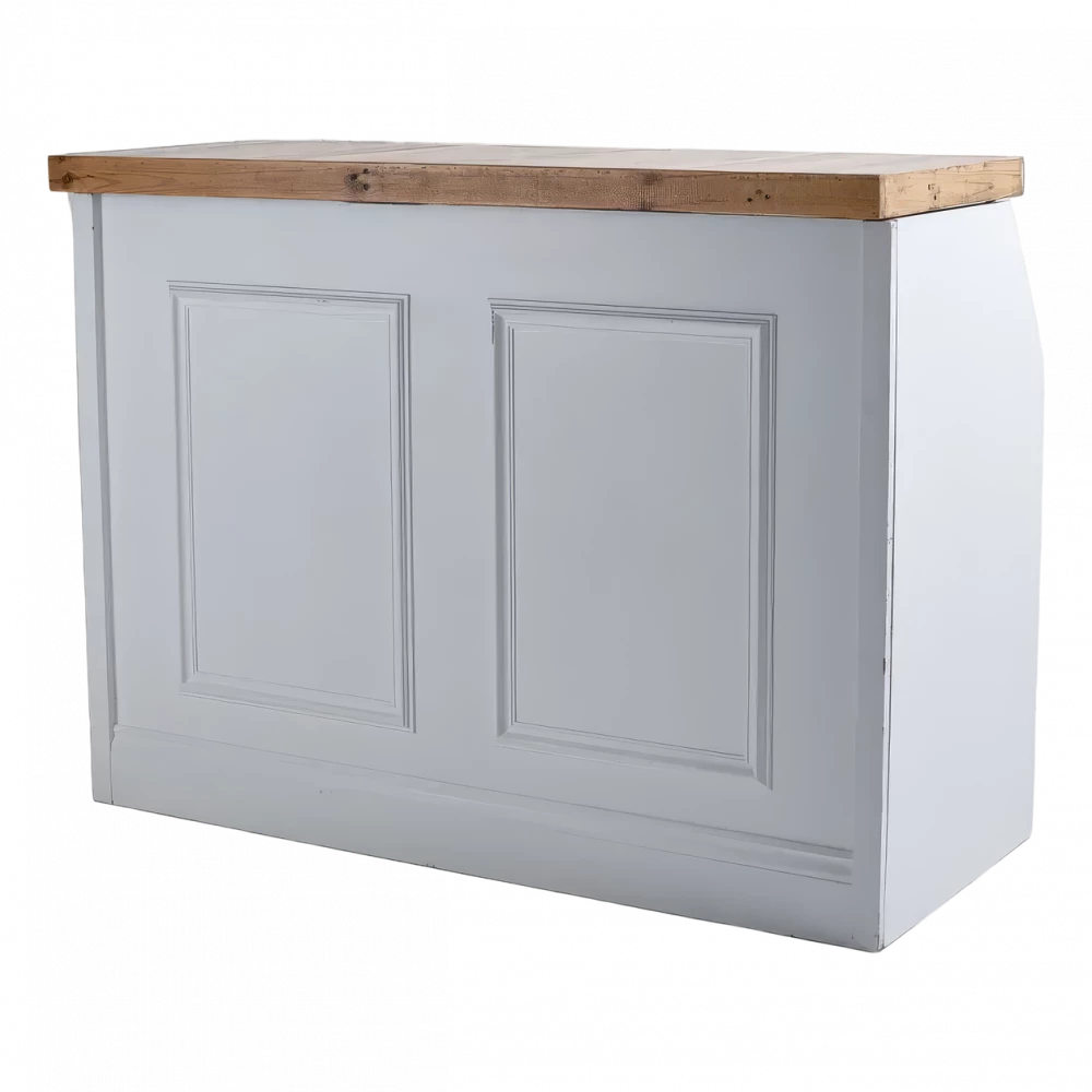 White Wooden Bar Hire