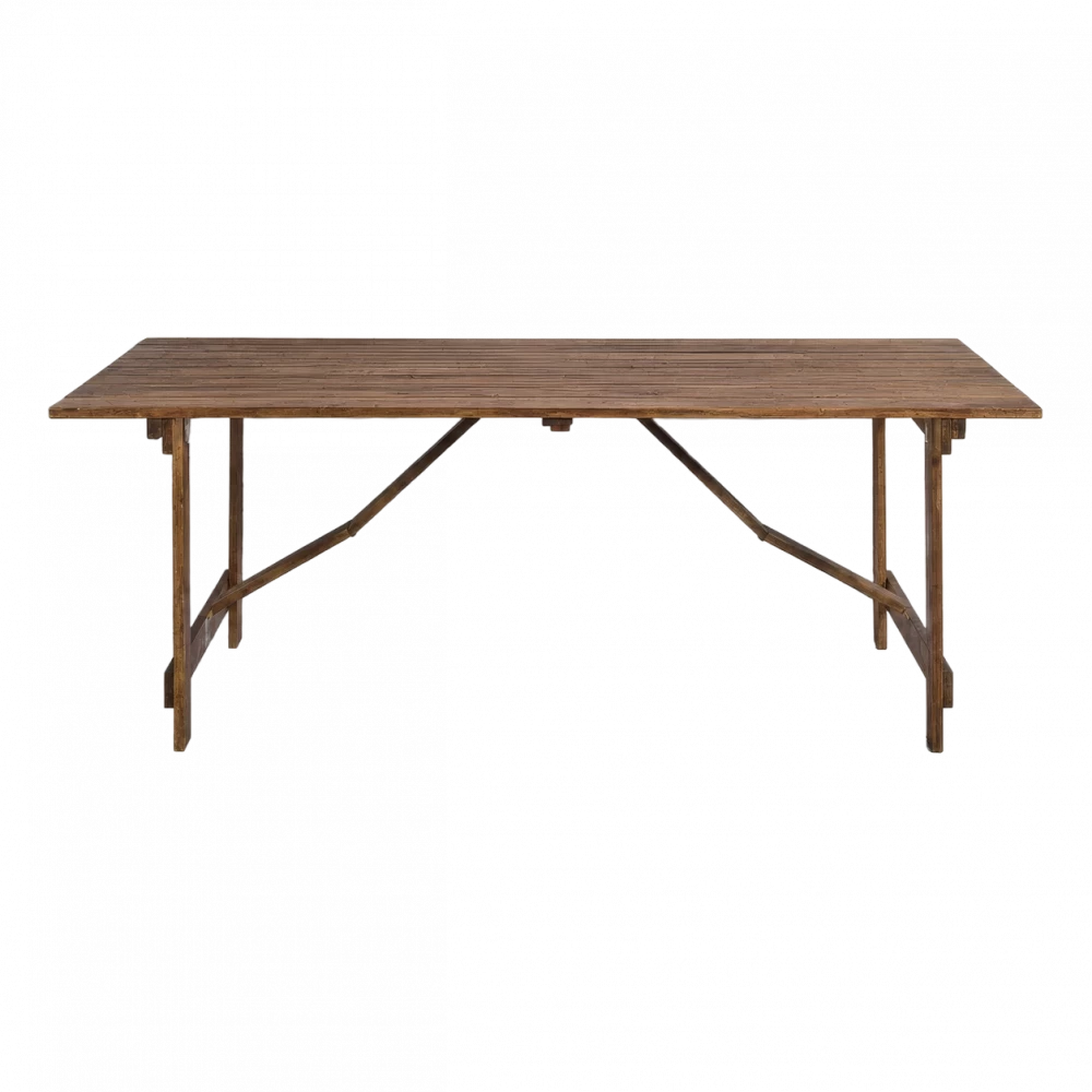 Wide Vintage Trestle Table Hire