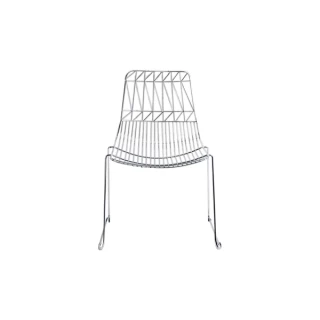 Silver Simplicity Wire Chair Hire